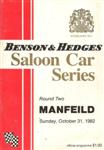 Programme cover of Manfeild Circuit, 31/10/1982