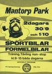 Programme cover of Mantorp Park, 01/10/1972