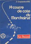 Programme cover of Marchairuz Hill Climb, 03/09/1972