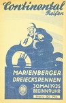 Programme cover of Marienberg, 30/05/1935