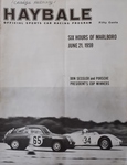 Programme cover of Marlboro Speedway (USA), 21/06/1959