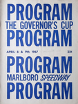 Programme cover of Marlboro Speedway (USA), 09/04/1967