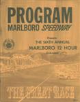 Programme cover of Marlboro Speedway (USA), 14/08/1966