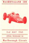 Programme cover of Marlborough Circuit (ZIM), 02/05/1965