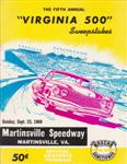 Programme cover of Martinsville Speedway, 25/09/1960