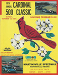 Programme cover of Martinsville Speedway, 17/10/1971