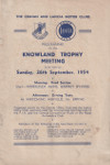 Programme cover of Matching Airfield, 26/09/1954
