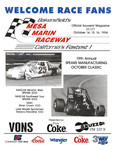 Programme cover of Mesa Marin Raceway, 16/10/1994