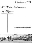 Programme cover of Mettet, 08/09/1974