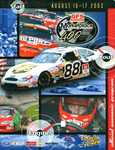 Programme cover of Michigan International Speedway, 17/08/2003