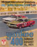 Programme cover of Michigan International Speedway, 15/08/1971