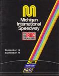 Programme cover of Michigan International Speedway, 15/09/1974