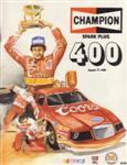 Programme cover of Michigan International Speedway, 17/08/1986