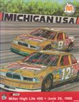 Programme cover of Michigan International Speedway, 22/06/1988