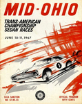 Programme cover of Mid-Ohio Sports Car Course, 11/06/1967