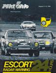 Programme cover of Mid-Ohio Sports Car Course, 12/08/1984