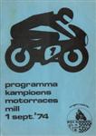 Programme cover of Mill, 01/09/1974