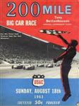 Programme cover of Milwaukee Mile, 18/08/1963