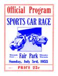 Programme cover of Milwaukee Mile, 03/07/1955