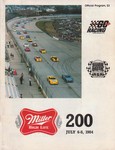 Programme cover of Milwaukee Mile, 08/07/1984
