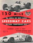 Programme cover of Milwaukee Mile, 04/06/1967