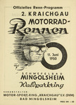 Programme cover of Mingolsheim Waldparkring, 11/06/1950