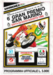 Programme cover of Misano World Circuit, 24/08/1986