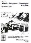 Programme cover of Oberallgäu Hill Climb, 12/10/1980