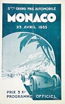 Programme cover of Monaco, 23/04/1933