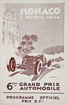 Programme cover of Monaco, 02/04/1934