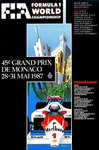 Programme cover of Monaco, 31/05/1987