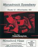 Programme cover of Monadnock Speedway, 12/08/1994