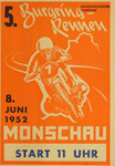 Programme cover of Monschau, 08/06/1952