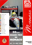 Programme cover of Monaco, 31/05/1992