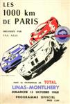 Programme cover of Linas-Montlhéry, 13/10/1968