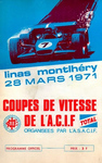 Programme cover of Linas-Montlhéry, 28/03/1971