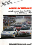 Programme cover of Linas-Montlhéry, 11/10/1987