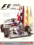 Programme cover of Circuit Gilles Villeneuve, 18/06/2000