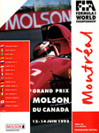 Programme cover of Circuit Gilles Villeneuve, 14/06/1992