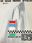 Programme cover of Monza, 09/09/1934