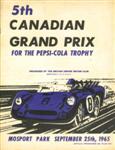 Programme cover of Mosport Park, 25/09/1965