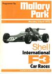 Programme cover of Mallory Park Circuit, 03/04/1972