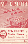 Programme cover of Mt. Druitt, 17/10/1954