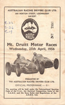 Programme cover of Mt. Druitt, 25/04/1956