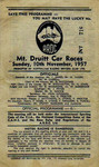 Programme cover of Mt. Druitt, 10/11/1957