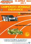 Programme cover of Mugello Circuit, 14/04/1985