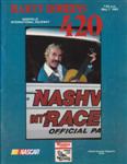 Programme cover of Nashville International Raceway, 07/05/1983