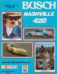 Programme cover of Nashville International Raceway, 16/07/1983