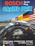 Programme cover of Nazareth Speedway, 04/10/1992