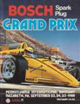 Programme cover of Nazareth Speedway, 25/09/1988